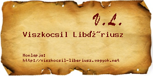 Viszkocsil Libériusz névjegykártya